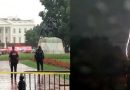 Rayo cae en cerca de la Casa Blanca