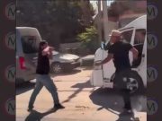 VIDEO: Captan pleito entre dos choferes de combis en Bahía de Banderas, Nayarit