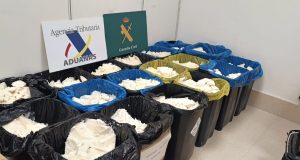 Incautan 625 kilos de metanfetamina en Madrid; cargamento fue enviado desde México