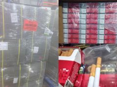 Marina asegura en el AICM más de una tonelada de cigarros ilegales