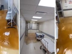 Ruptura de tubería inunda de aguas negras ISSSTE de Gómez Palacio, Durango