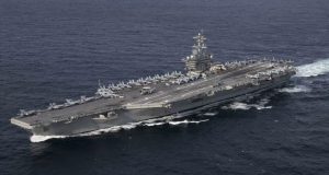 Portaaviones de EE.UU. anuncia maniobras militares con México