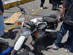 Motociclista resulta gravemente herido tras derrapar sobre el libramiento carretero de Tepic
