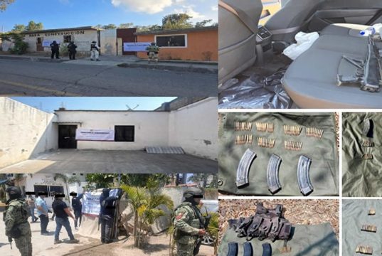 Autoridades aseguran droga, armas, inmuebles y vehículos en Nayarit