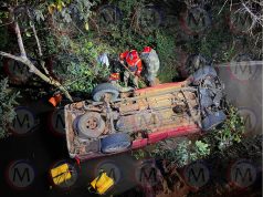 Tres heridos deja aparatosa volcadura en la carretera Tepic – Aguamilpa