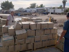 Abandonan insumos médicos en estacionamiento de La Paz, Baja California Sur