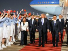 Trump llega a Pekín para su segunda visita a China desde 2017