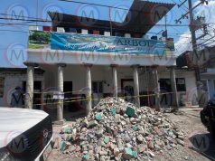 Colapsa parte del techo de iglesia en la colonia Tierra y Libertad; dos trabajadores resultan lesionados