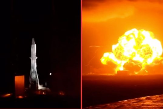 Cohete de Blue Origin explota en plataforma de lanzamiento en Florida durante prueba de motores