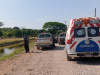 Hallan cadáver y automóvil dentro de canal de riego en las inmediaciones de El Tizate