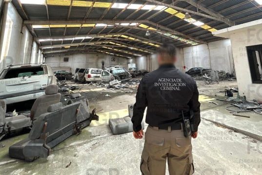 FGR asegura 15 vehículos blindados en Reynosa, Tamaulipas