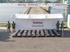 Marina asegura 1.5 toneladas de cocaína y detiene a 5 personas en costas de Chiapas