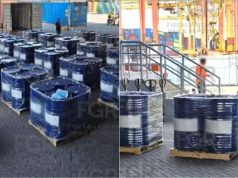 Decomisan 54 mil litros de sustancias químicas en Manzanillo