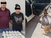 Aseguran 20 kilos de metanfetamina y 25 mil dosis de fentanilo escondidos en un automóvil en Chihuahua