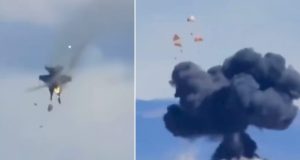 Dos aviones de combate colisionan durante espectáculo aéreo en Idaho, EU