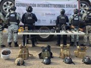 Aseguran armas y precursores químicos en Culiacán