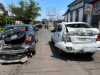 Choque múltiple provoca caos en el bulevar Tepic–Xalisco; camión urbano se habría quedado sin frenos