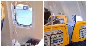 Terror en el aire: se rompe una ventanilla en pleno vuelo y un pasajero queda parcialmente succionado