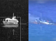 Ejército de Estados Unidos y Ecuador destruyen barco vinculado al narco