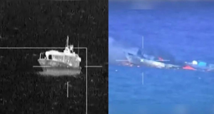 Ejército de Estados Unidos y Ecuador destruyen barco vinculado al narco