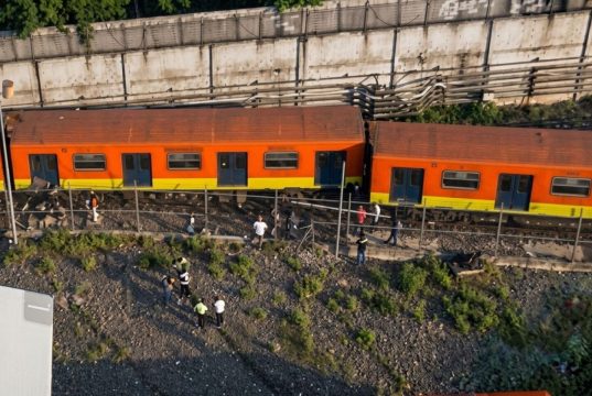 Se descarrila vagón de línea 3 del Metro de la CDMX