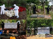 Aseguran armamento, explosivos y narcolaboratorio en tres municipios de Sinaloa