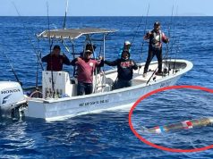 Pescadores encuentran torpedo flotando cerca de Ensenada; Marina lo asegura