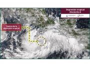 Se forma depresión tropical Dieciocho-E frente a costas de Oaxaca y Guerrero