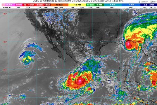 Declaran alerta amarilla en Jalisco y Colima por el huracán Simon; Nayarit también está en vigilancia
