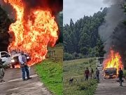 Explosión de camioneta con pirotecnia deja un muerto y seis lesionados en Temascaltepec, Edomex