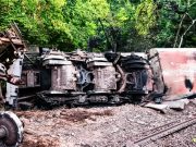 Descarrila tren de 122 vagones en Tonila; reportan dos elementos de la Guardia Nacional fallecidos