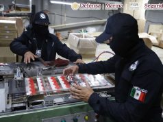Aseguran 60 toneladas de cigarros apócrifos en Huixquilucan, Estado de México